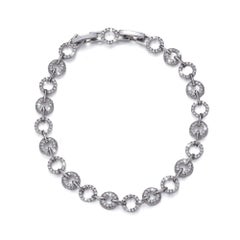 925 Sterling Silver Bracelet Elegant Moissanite Bracelet Simple Gift For Women.
