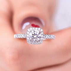 Minimalist Moissanite Square Shaped Ring 925 Sterling Silver Ring For Women.