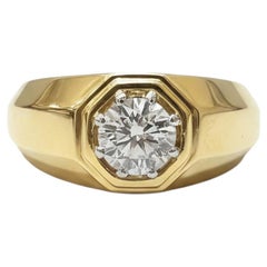 925 Sterling Silver Unisex Solitaire Ring Band Statement Ring For Birthday Gift.