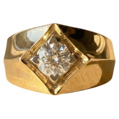 Fede nuziale con 1 carato di moissanite, orecchino in argento sterling 925 placcato in oro 18 carati.