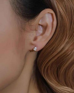 925 Sterling Silver Moissanite Earrings Beautiful Engagement Gift For Her