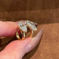 925 Sterling Silver Moissanite Earrings Beautiful Engagement Gift For Her