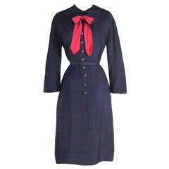 Vintage 1940's Silk Eisenberg Originals Dress