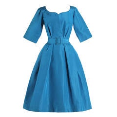 1950's Christian Dior Silk Taffeta New Look Dress