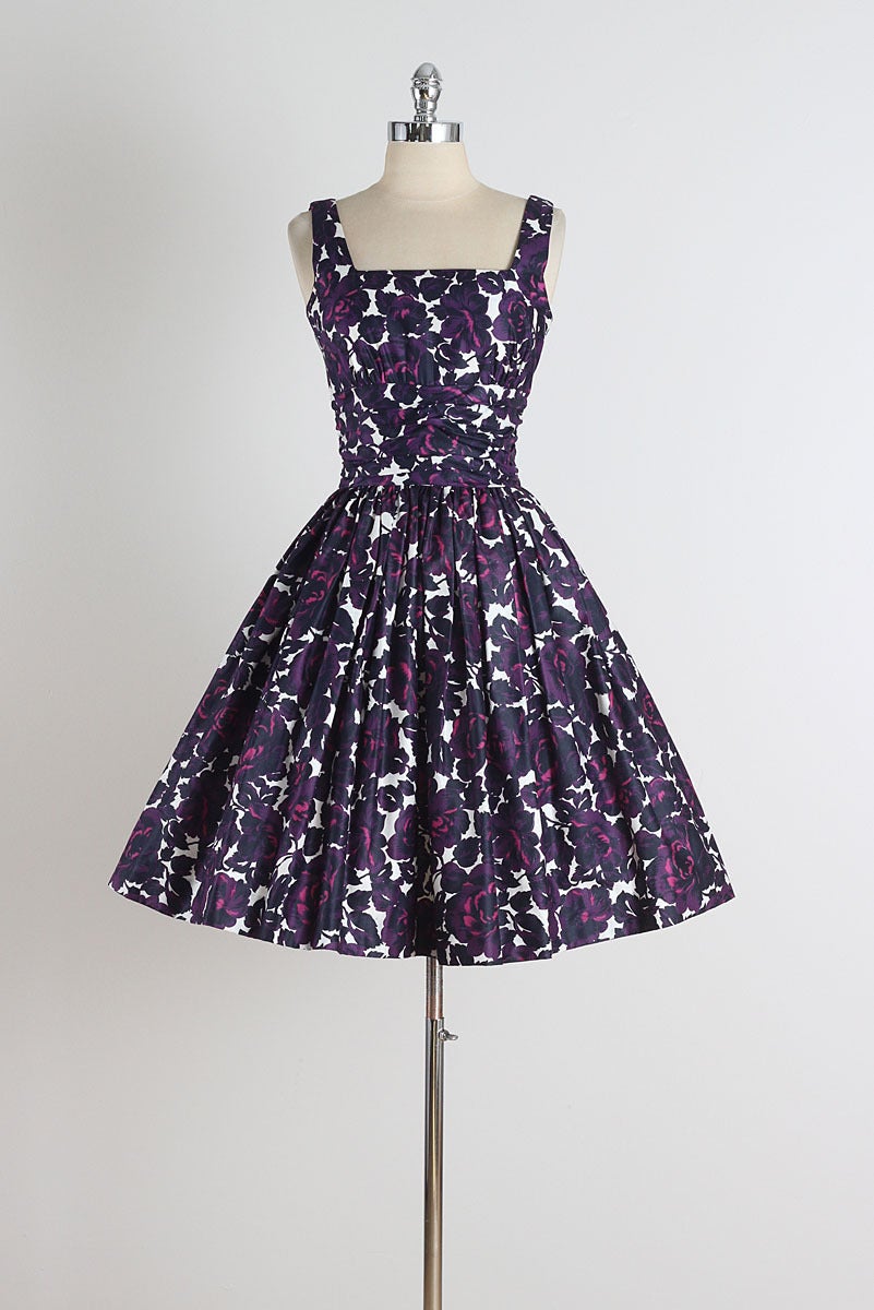 1950s Jonathan Logan Polished Cotton Dress with Jacket