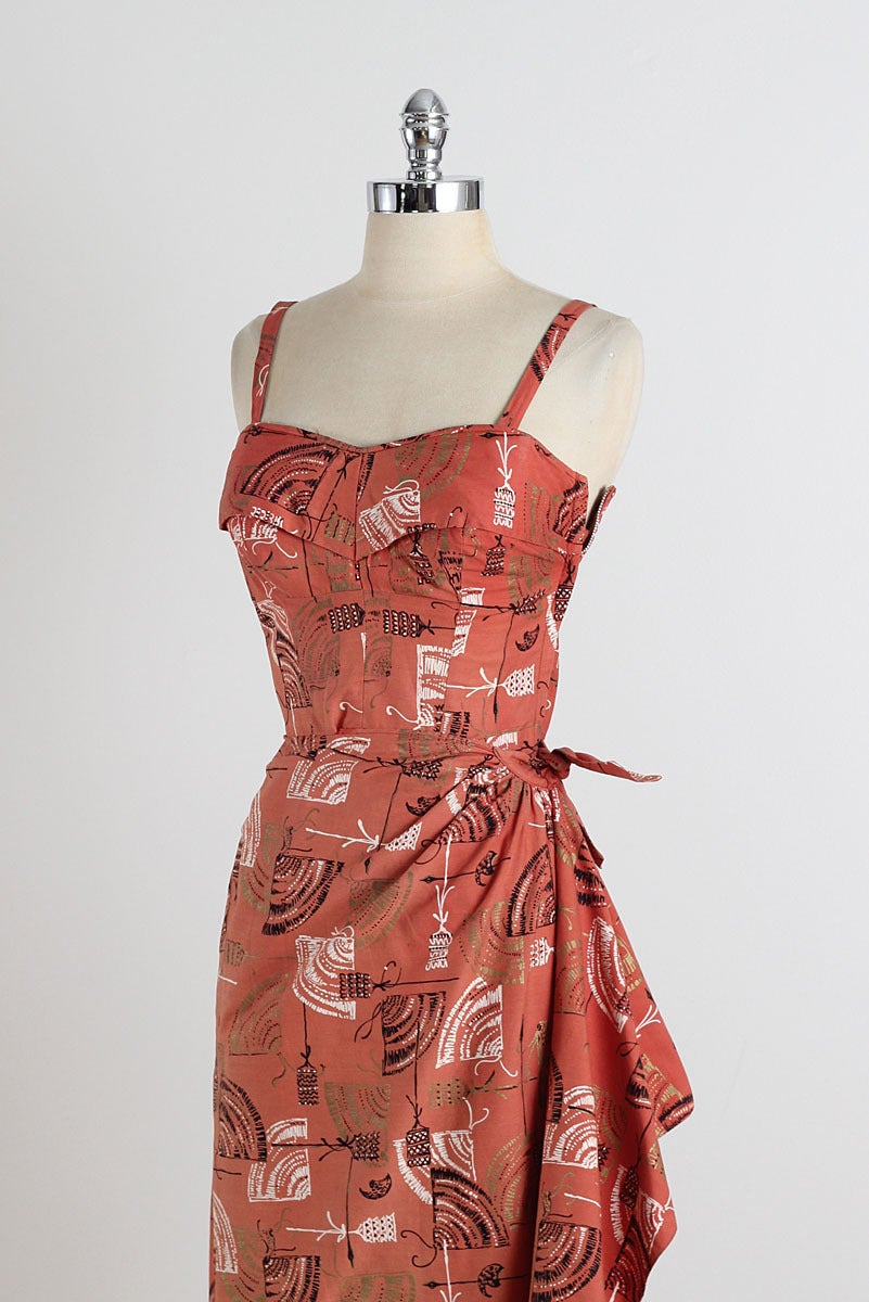 1950s hawaiian dress