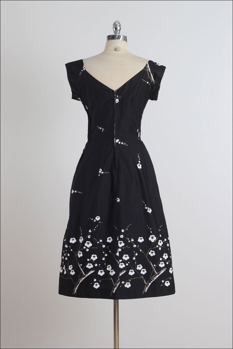 1950s Peggy Wood Floral Cotton Dress 1