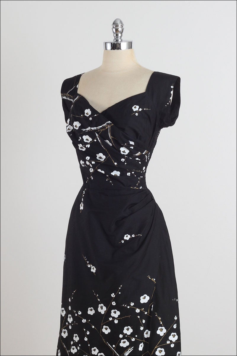 Women's 1950s Peggy Wood Floral Cotton Dress