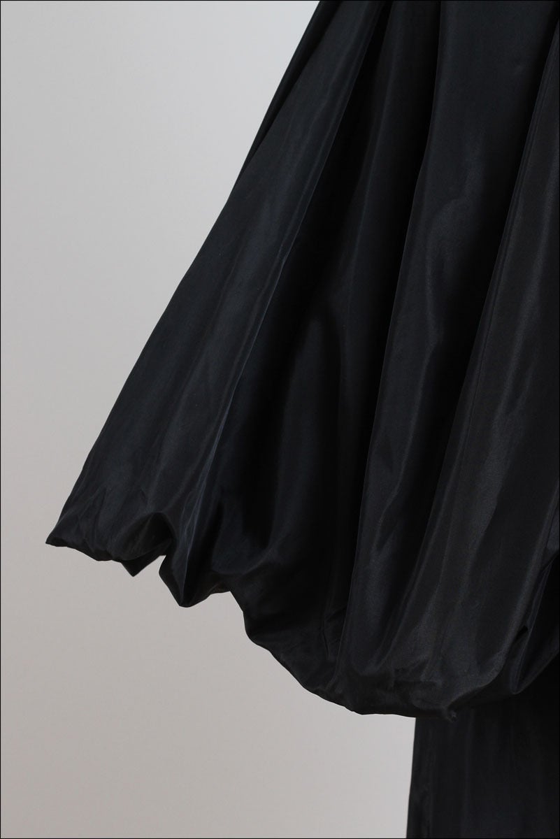 1950s Suzy Perette Silk Taffeta Sculptural Dress 1