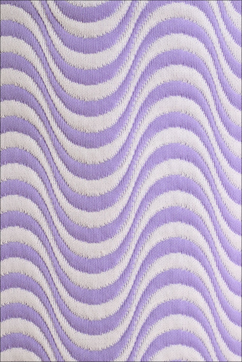 1960s Lilli Ann Purple Optical Stripe Coat and Dress 1
