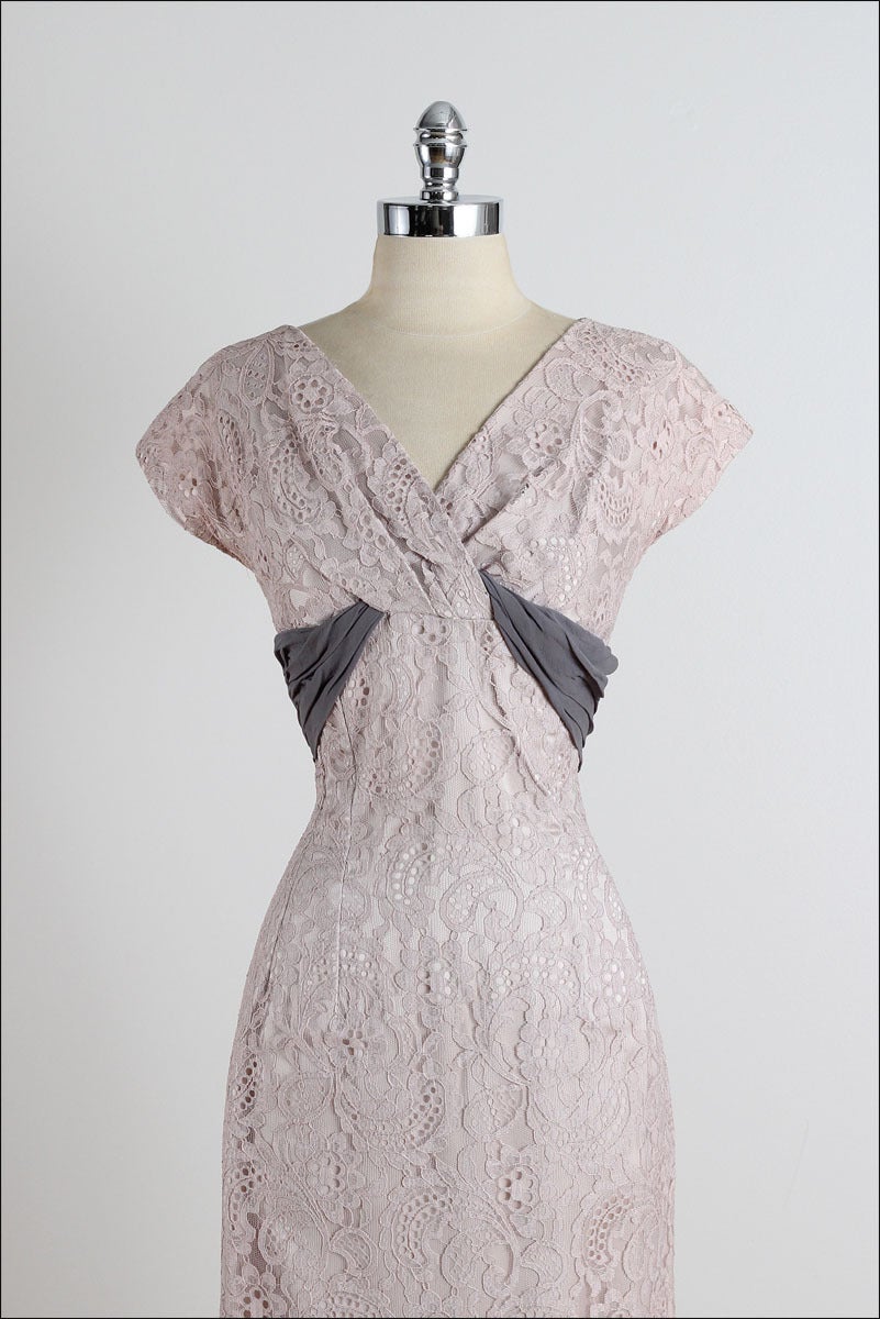 Vintage 1950s Emma Domb Lace Dress