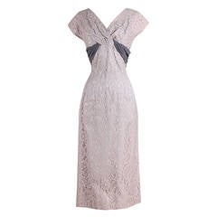 Vintage 1950s Emma Domb Lace Dress