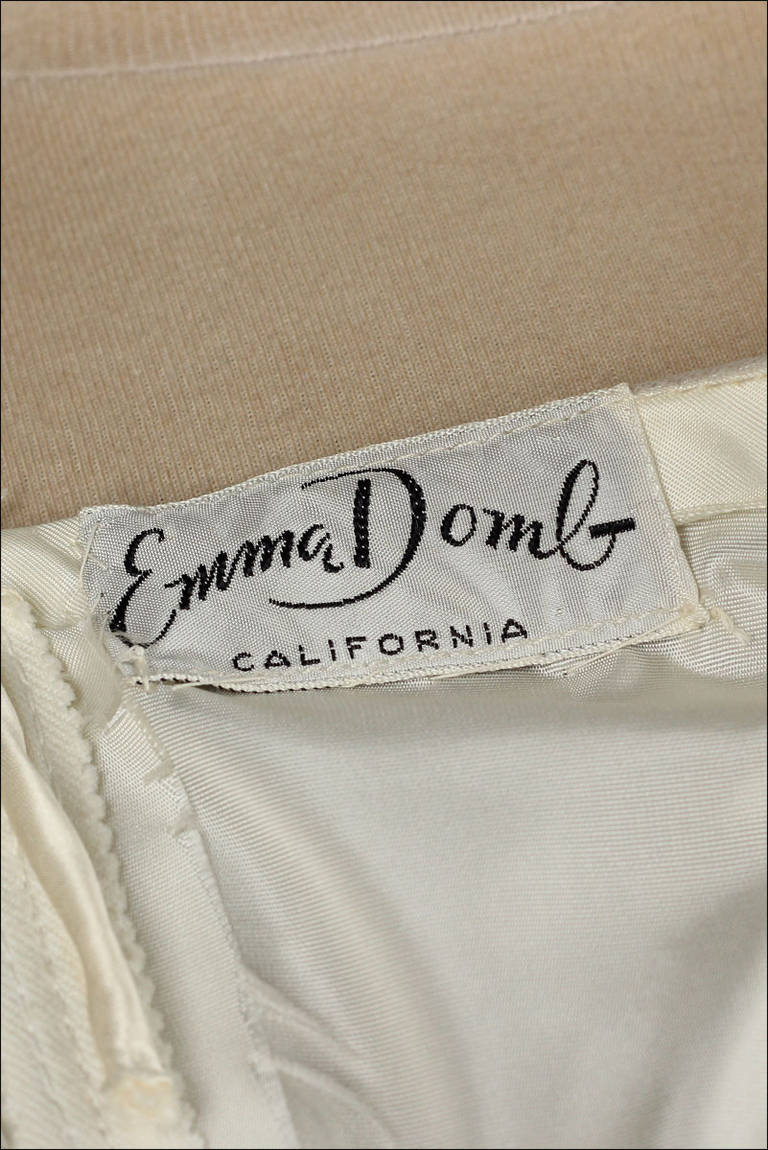 Vintage 1950's Emma Domb Sequins Tulle Dress w/ Original Tags 2