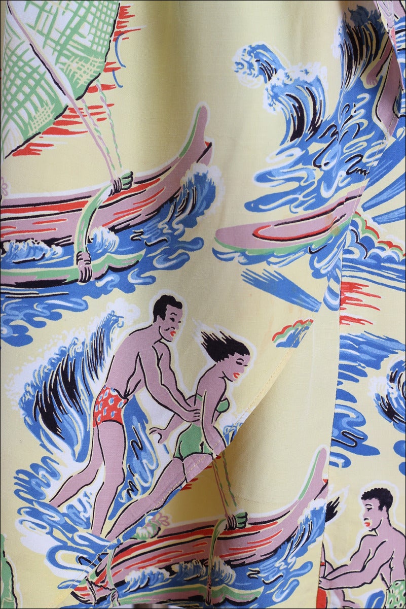Vintage 1950s Surfriders Hawaiian Dress and Bolero 1