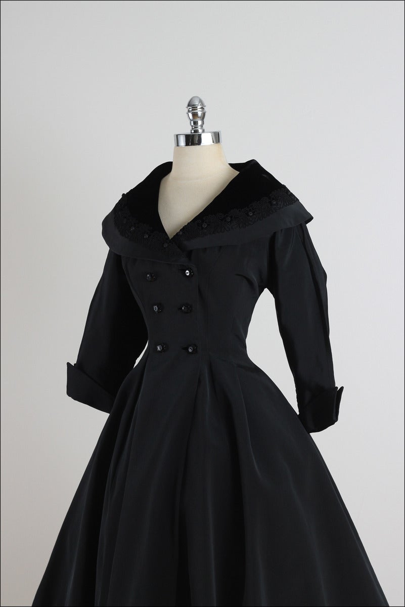 Women's Vintage 1950s Fit Flare Princess Coat