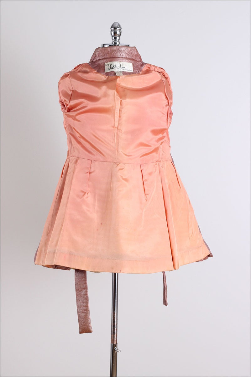 Vintage 1960's Lilli Ann Pink Metallic Quilted Coat 4