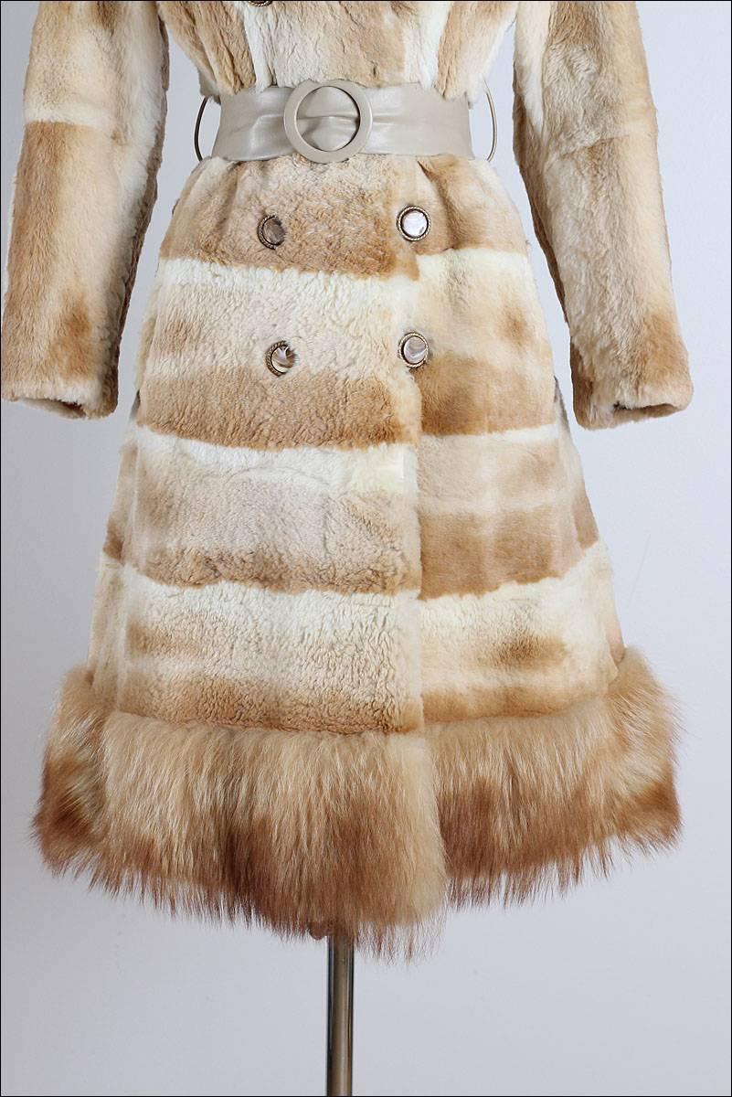 Vintage 1960s Fox Fur Princess Coat For Sale 1