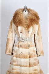 Vintage 1960s Fox Fur Princess Coat