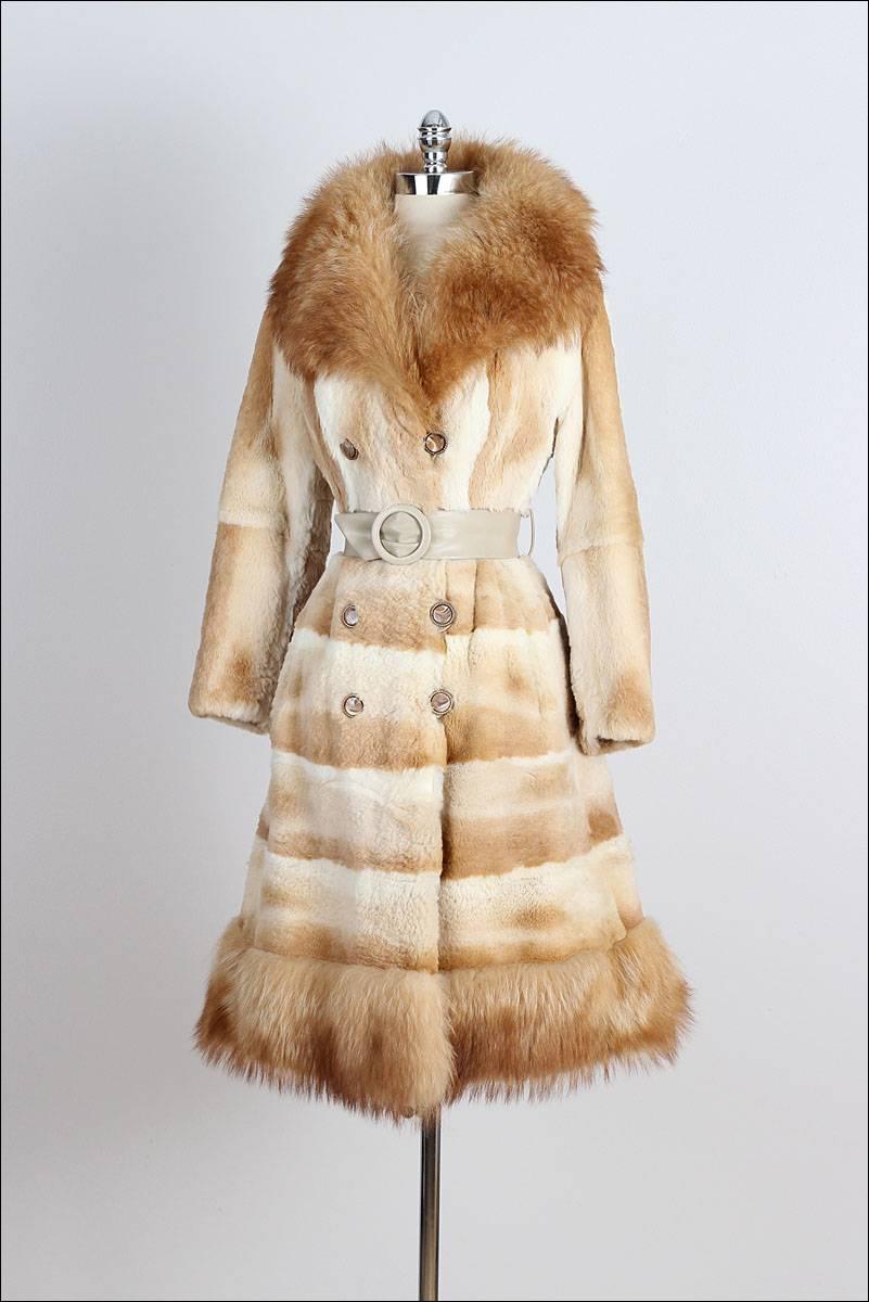 Vintage 1960s Fox Fur Princess Coat For Sale 3