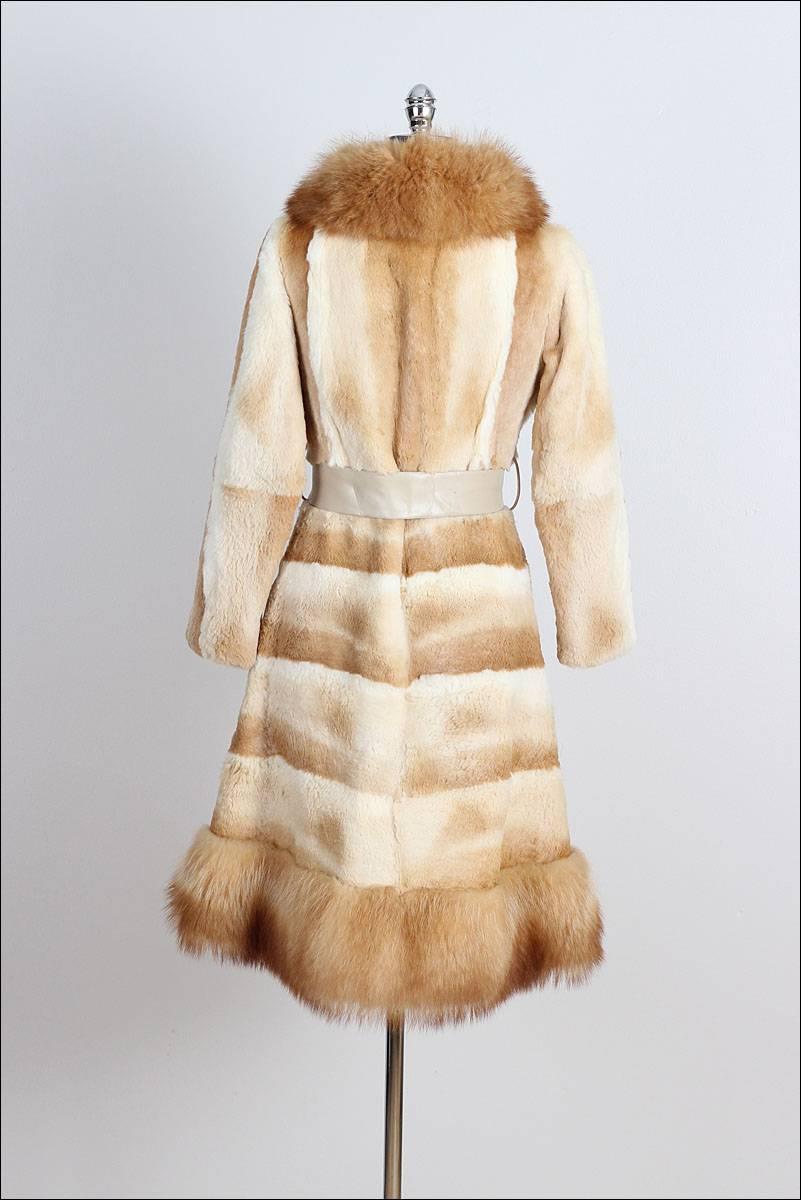 Vintage 1960s Fox Fur Princess Coat For Sale 4