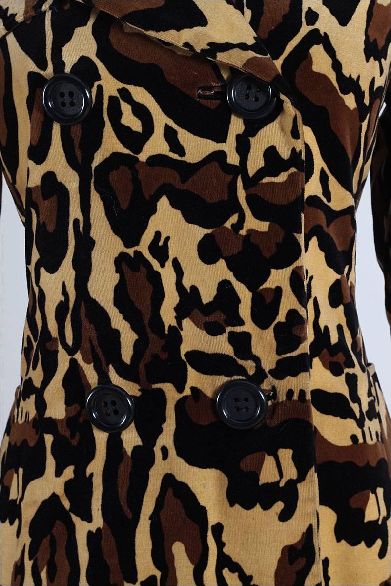 Women's Vintage 1960s Count Romi Leopard Print Coat For Sale