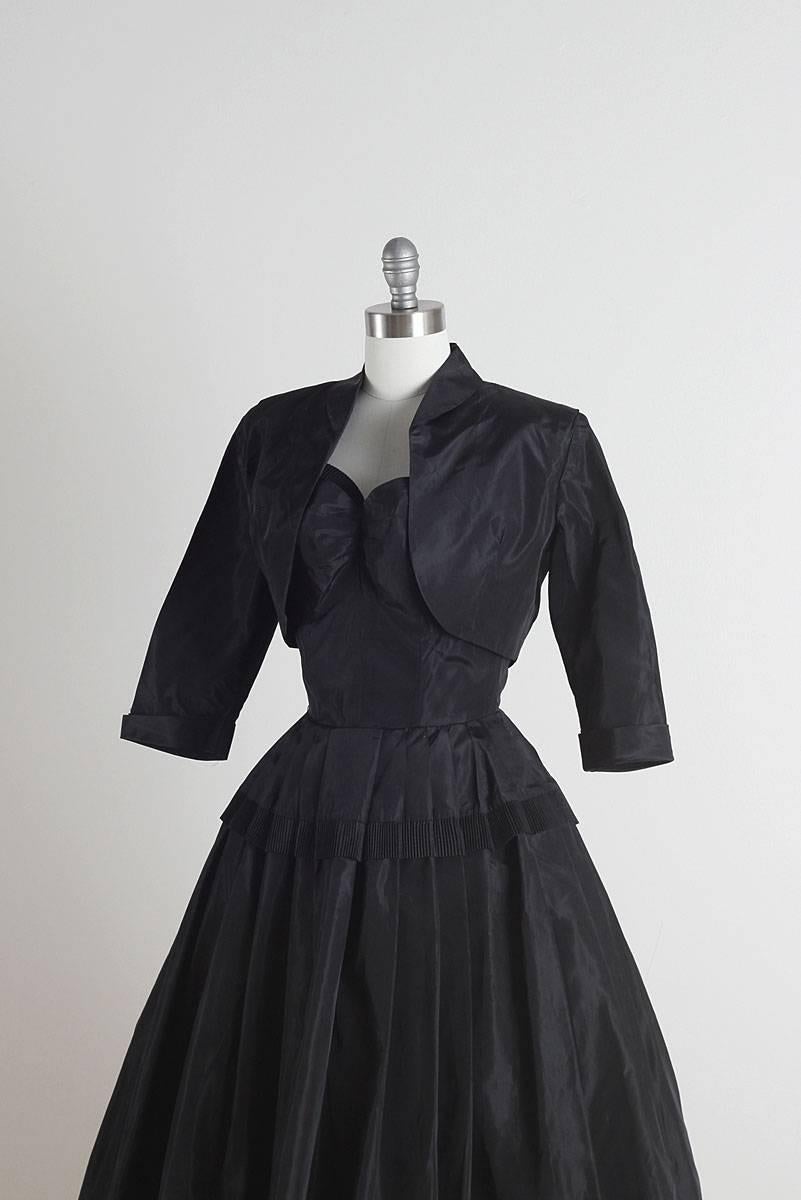 Vintage 1950s Jane Andre Dress and Jacket For Sale 3