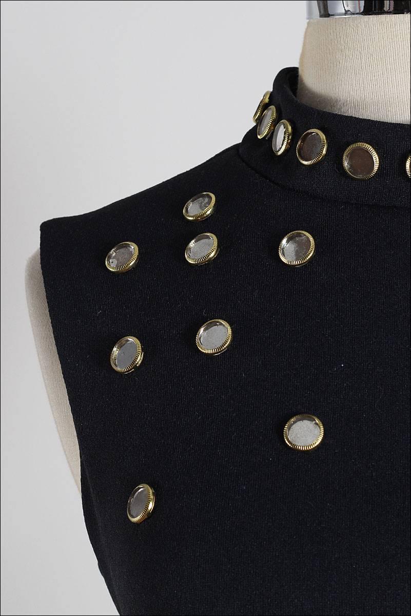 Women's Vintage 1970s S. Eisenberg Jeweled Maxi Dress For Sale