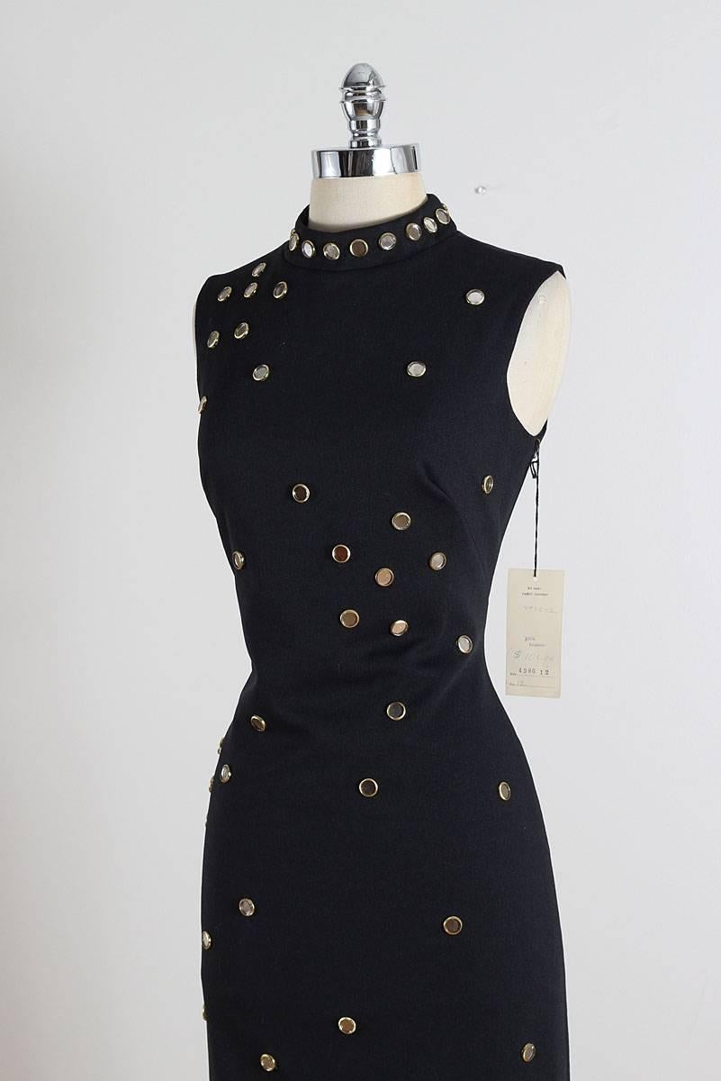 Vintage 1970s S. Eisenberg Jeweled Maxi Dress For Sale 2