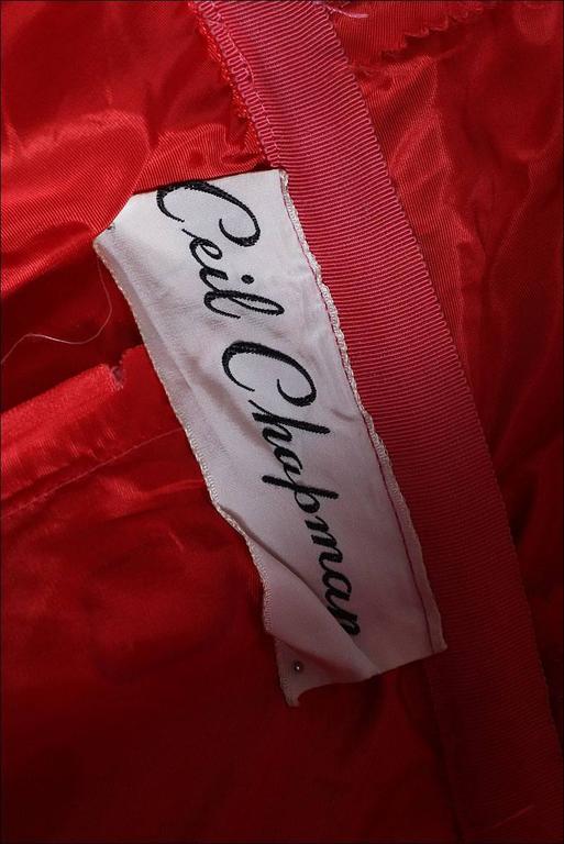 Vintage 1950s Ceil Chapman Diamond Sequins Dress at 1stDibs