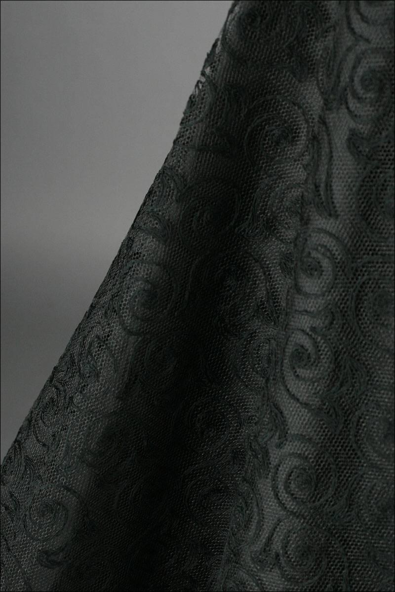 Vintage 1950's Paul Sachs Black Tuxedo Lace Cocktail Dress 1
