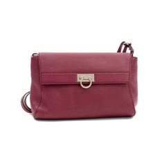 Salvatore Ferragamo 2 Way Clutch Purple Cross Body Bag