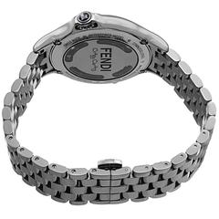 Fendi Women's Crazy Carats Black Diamond Dial Stainless Steel Swiss Quartz Watch