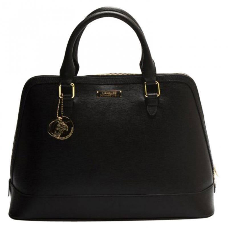 Versace Collection Leather Satchel For Sale