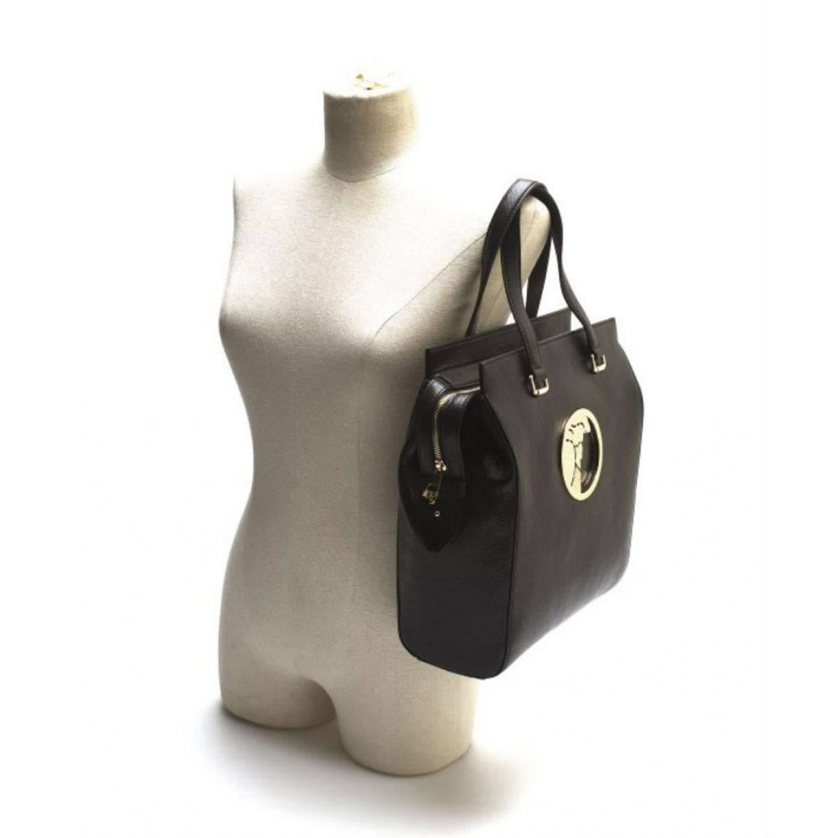 Black Versace Leather Handbag