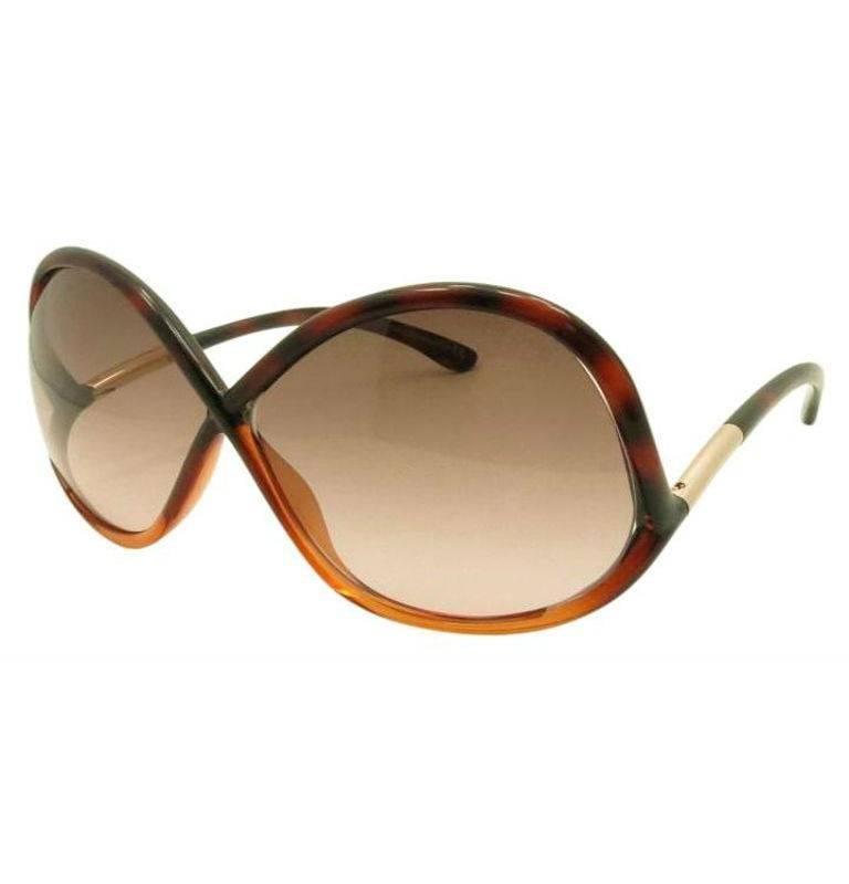 Tom Ford Oversized Sunglasses Dark Havana