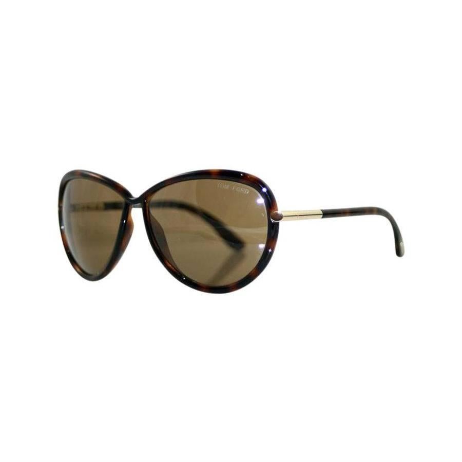 Tom Ford Oversized Sunglasses Dark Havana