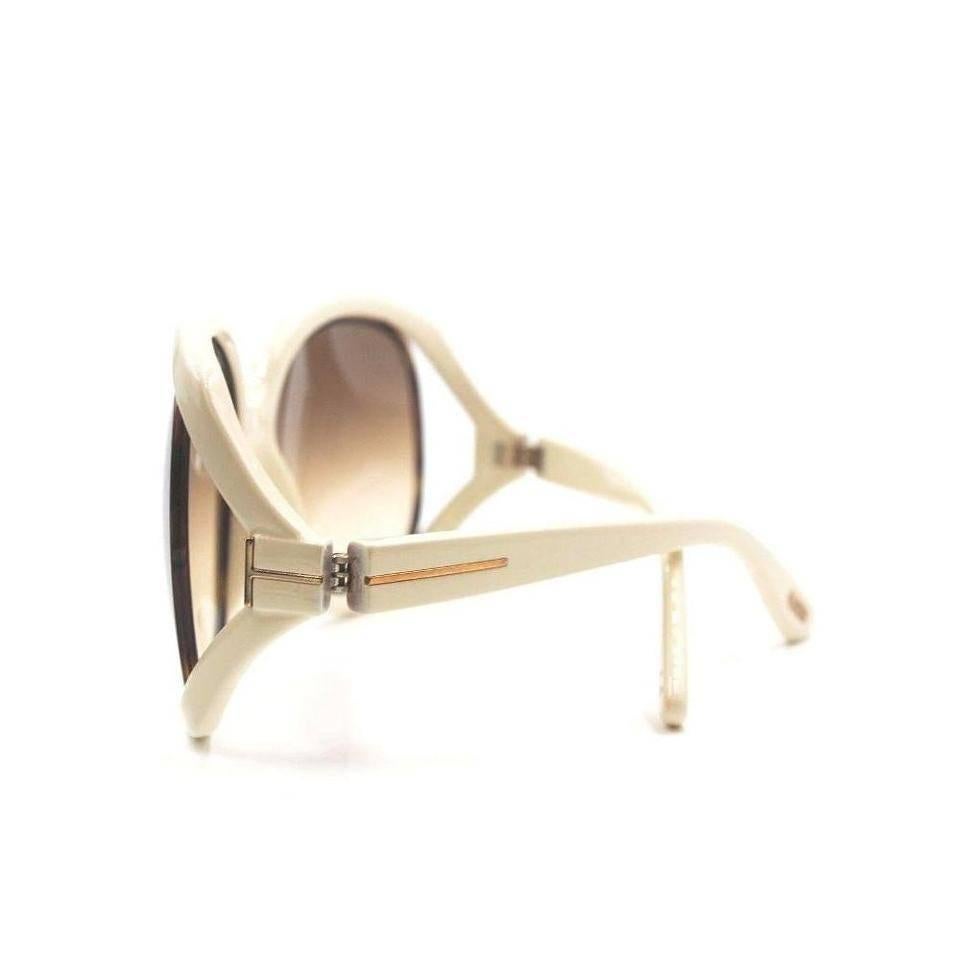 Tom Ford Oversized Sunglasses Cream 1