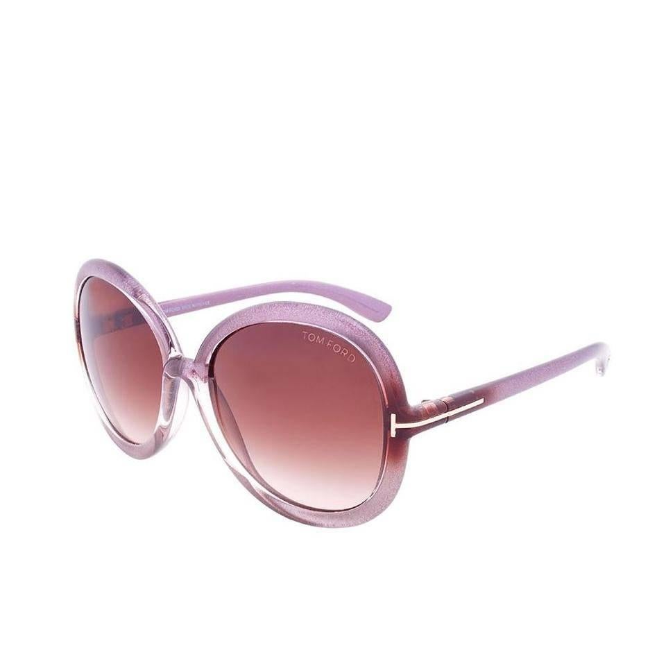 Brown Tom Ford Sunglasses Purple Glitter