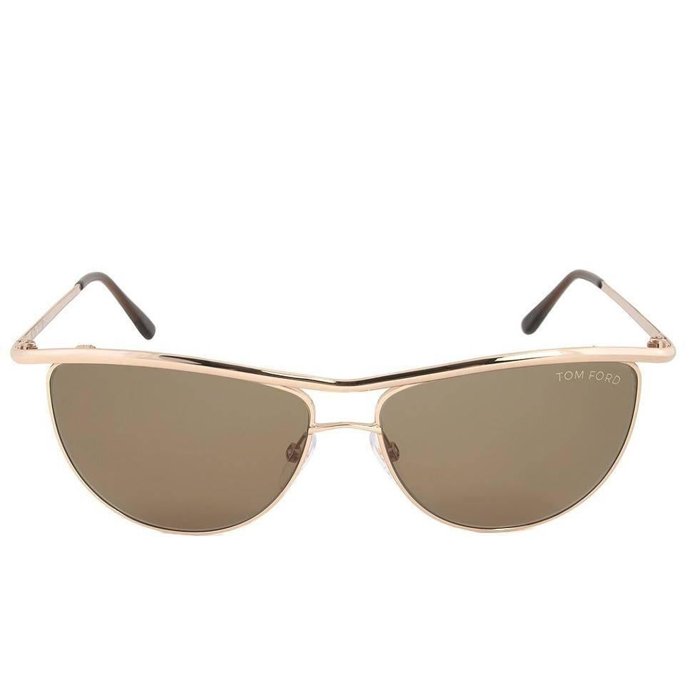 Tom Ford Aviator Sunglasses Gold and Brown For Sale