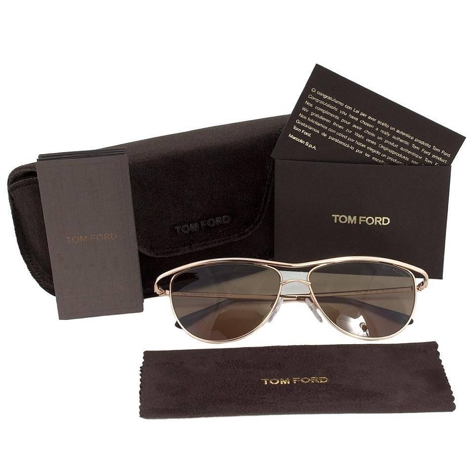 Women's Tom Ford Aviator Sunglasses Gold and Brown For Sale