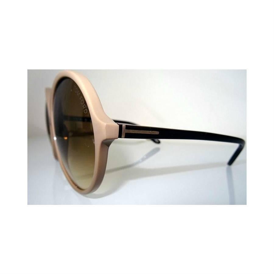 Gray Tom Ford Oversized Sunglasses Champagne