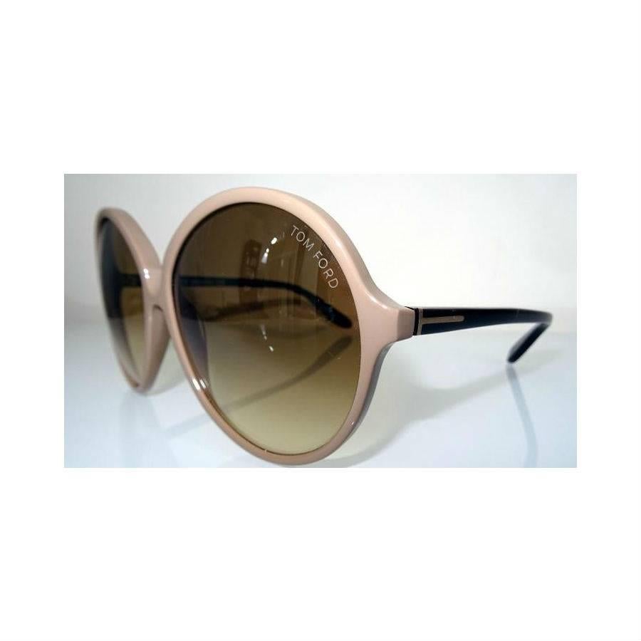 Tom Ford Oversized Sunglasses Champagne In New Condition In Los Angeles, CA