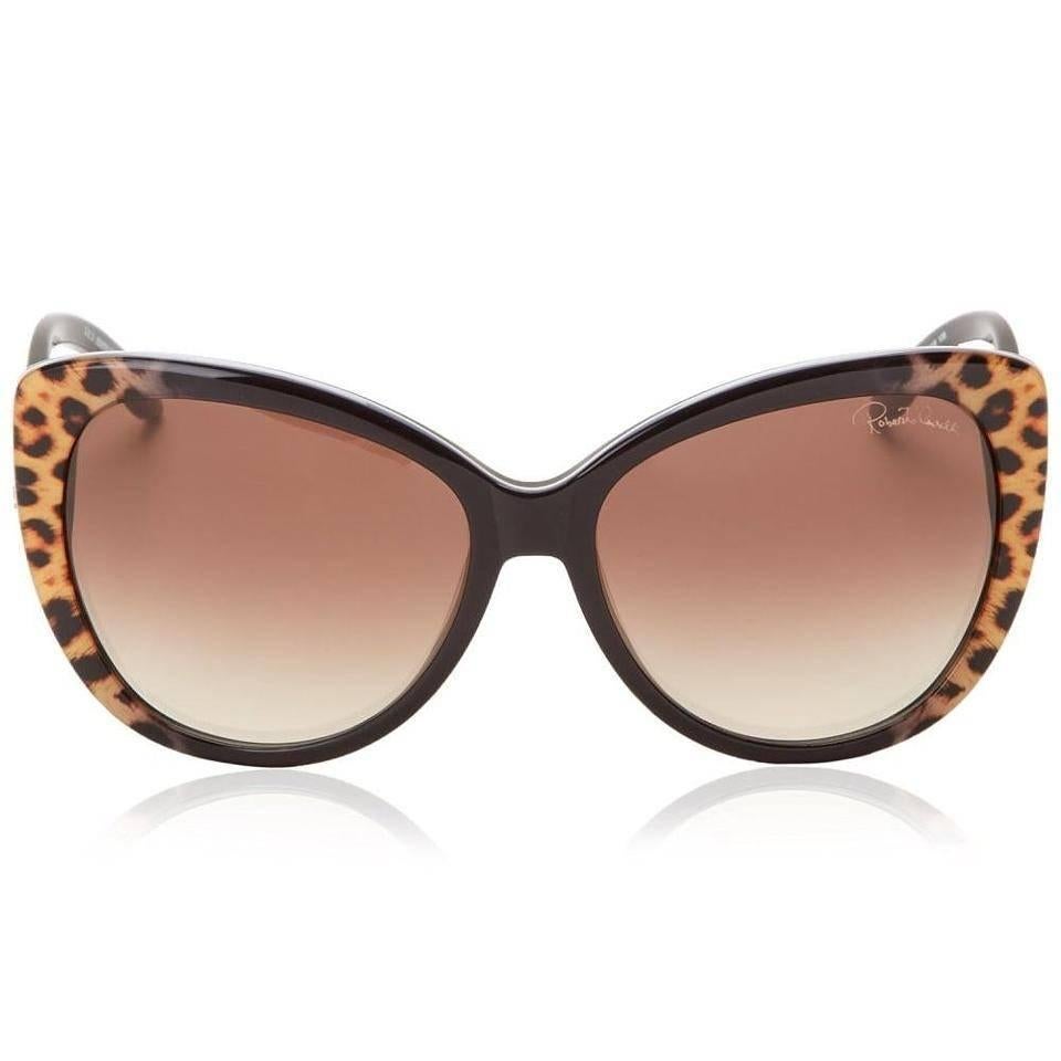 Roberto Cavalli Serpent Temple Cat Eye Sunglasses, Dark Brown

These unique and stylish Roberto Cavalli RC736S Kurumba sunglasses are made with the finest materials. With the flattering mix of a leopard dark brown frame with brown gradient lenses