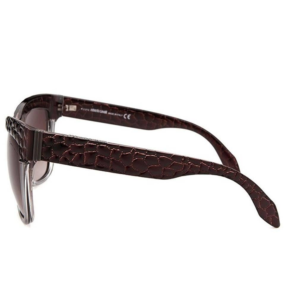 Women's Roberto Cavalli Sunglasses Gray Translucent and Brown For Sale