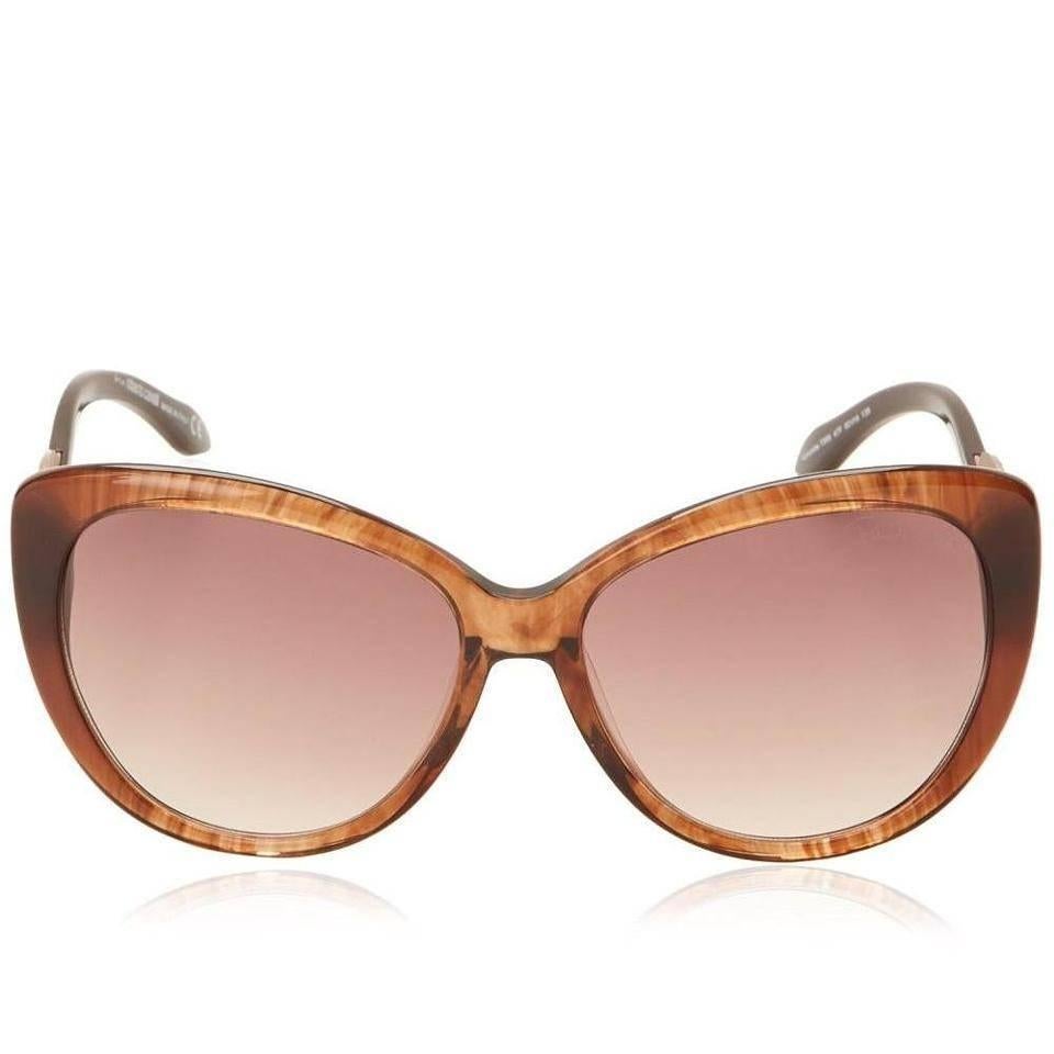 Roberto Cavalli Serpent Temple Cat Eye Sunglasses, Brown

These unique and highly fashionable sunglasses from Roberto Cavalli make a bold statement. Their elegant and head-turning style with rhinestones & snake arm design make them a sexy,