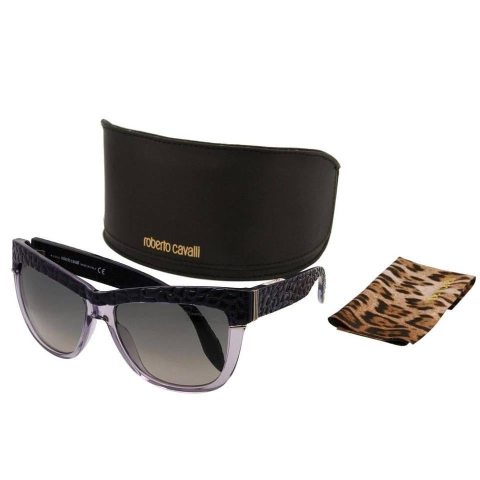 Roberto Cavalli Sunglasses Lavender Translucent and Purple For Sale 1