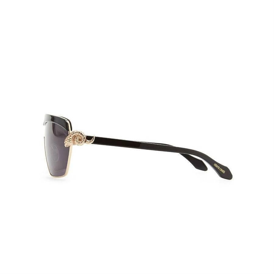 Roberto Cavalli Sunglasses Black and Rose Gold In New Condition In Los Angeles, CA