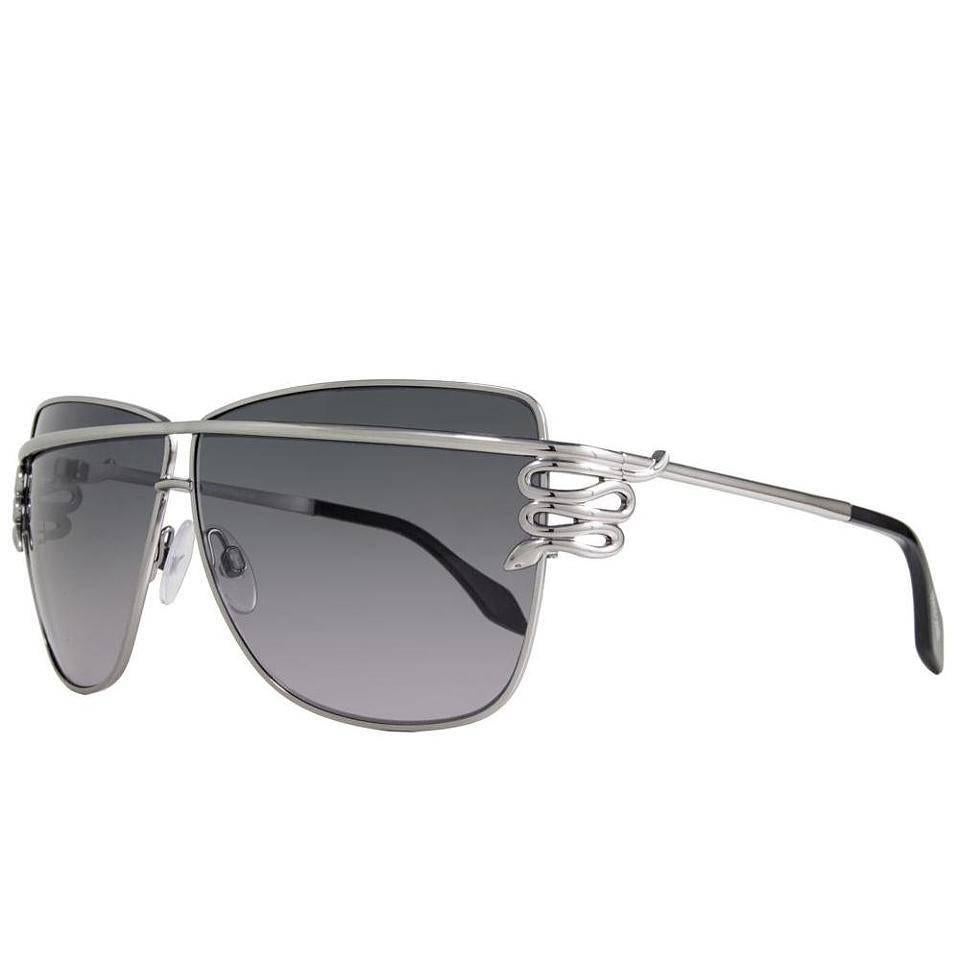 Gray Roberto Cavalli Sunglasses Shiny Palladium