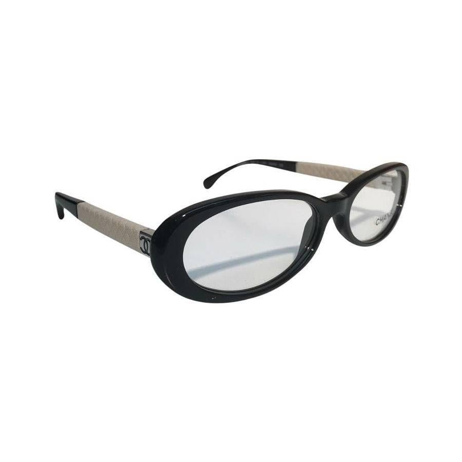 Chanel Eyeglasses, Black and Beige