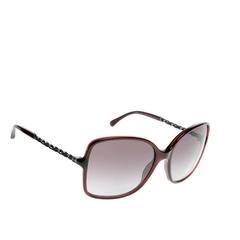 Chanel Sunglasses Red and Silver